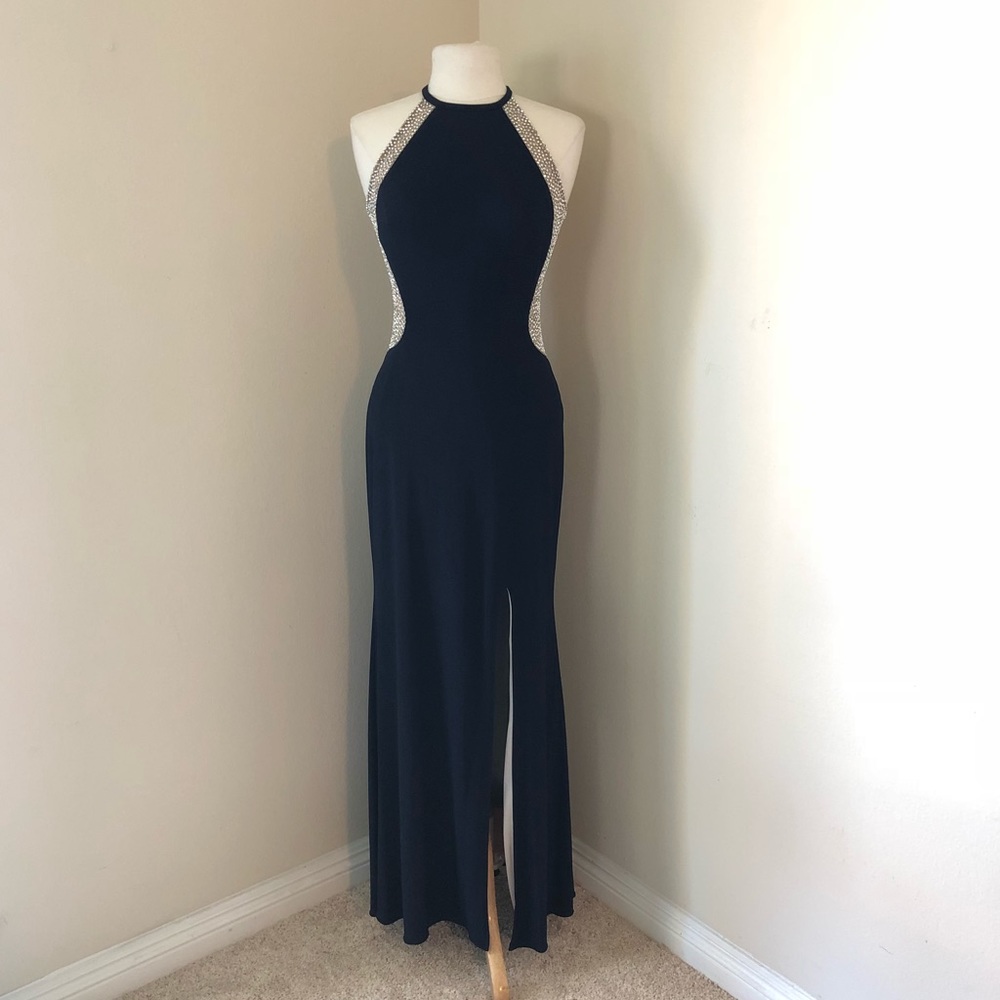 ⭐️ Navy Sequin Gown